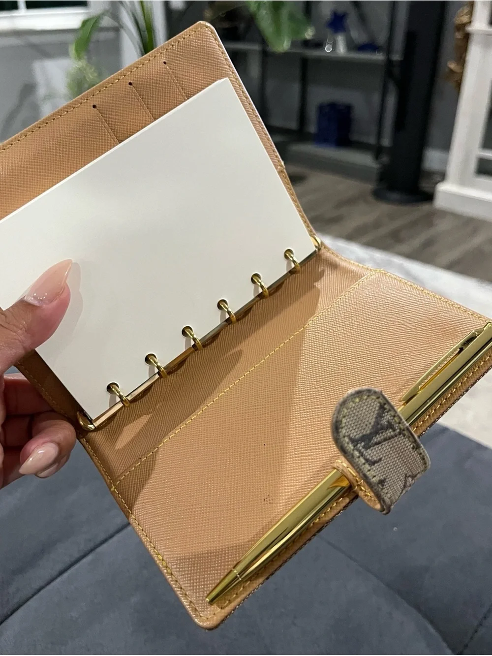 Authentic Louis Vuitton Mini Lin Monogram Agenda or Passport Holder